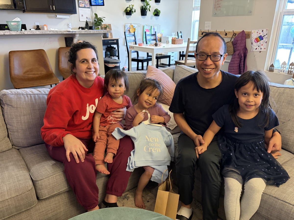 The Luk family — Dan, Maggie, and their four kids